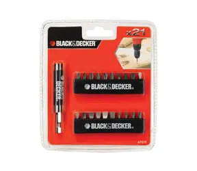 Black&Decker A7074 / Schraubendreher-Bit-Set / 21-teilig