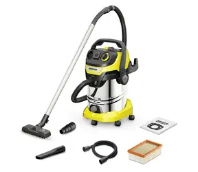 Kärcher WD 6 PS V-30/6/22/T / Multifunktions-Staubsauger / 1300 W / 30 l / Nass- und Trockensaugen / Kabellänge 6 m