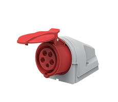 Solight P153 Wandsteckdose / 5-polig / 400V/16A / IP44