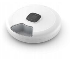 Petoneer Nutrispin weiß / Smart Feeder / 6 Portionen / TFT-Display / Bluetooth 5.0 / USB-C / 4X LR14