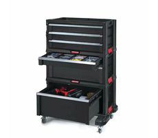 Keter Schrank mit 6 Werkzeugschubladen auf Lenkrollen / fahrbar / 28 x 74 x 55 cm