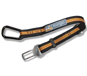 Kurgo Direct to Seatbelt Tether / Sicherheitsgurt für Hunde mit Klemmmechanismus 