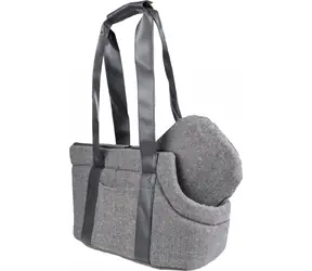Flamingo DANIRA grau / Reisetasche für Hunde / 50x24x26cm