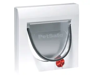 PetSafe Staywell 917 weiß / Tür mit Tunnel / 224x224mm / Öffnung: 169x169mm / max. Tragkraft: 162mm