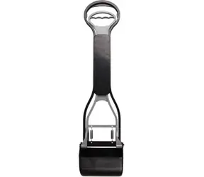 Flamingo Dog Kotsammler 63x13cm schwarz-grau