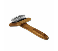 BAMBOO GROOM Medium-Bürste mit Edelstahlspitzen - Finisher