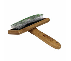 BAMBOO GROOM Großer feiner Pinsel mit Edelstahlspitzen / Finisher