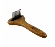 BAMBOO GROOM Großer Bürstenkamm mit Edelstahlklingen
