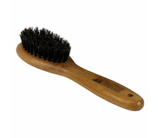 BAMBOO GROOM Mittelgroße ovale Bürste mit natürlichen Bärenborsten