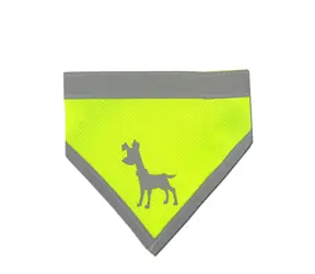 Alcott Reflektierender Schal für Hunde gelb - Größe S