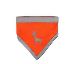 Alcott Reflektierender Schal für Hunde orange - Größe M