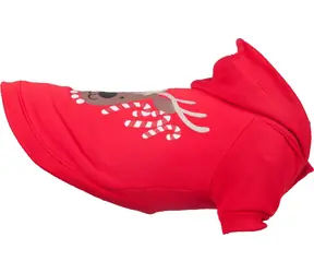 Flamingo Weihnachts-Sweatshirt für Hunde, rot, 25 cm