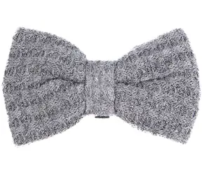 Flamingo Fliege IONA für Hundehalsband grau 9x5cm