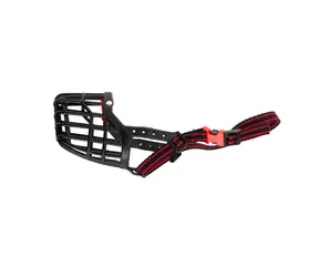 Karlie Maulkorb aus Kunststoff, schwarz, L: 21 cm, B: 25-28 cm