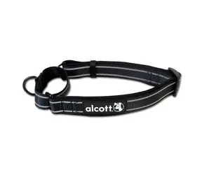 Alcott Martingale schwarz - Größe M / reflektierendes Halsband für Hunde
