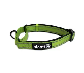 Alcott Martingale grün - Größe M / reflektierendes Halsband für Hunde