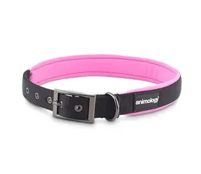 Animology Hundehalsband Nylon rosa - Größe XL