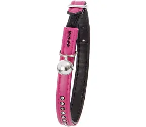 Flamingo ALP Hundehalsband mit Glöckchen Monte Carlo rosa - 30x1cm