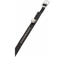 Flamingo ALP Halsband für Hunde mit Glöckchen Monte Carlo schwarz - 30x1cm