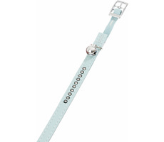 Flamingo ALP Halsband für Hunde mit Glöckchen Monte Carlo blau - 30x1cm