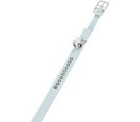 Flamingo ALP Halsband für Hunde mit Glöckchen Monte Carlo blau - 30x1cm