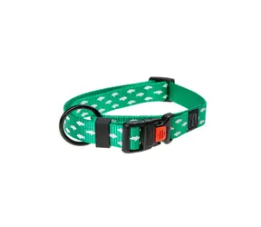 Karlie ASP Mix&Match Halsband grün Haimotiv - Größe M 40-55cm 20mm