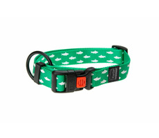Karlie ASP Mix&Match Halsband grün Hai-Motiv - Größe L/XL 45-65cm 25mm
