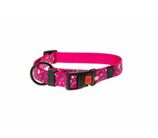Karlie ASP Mix&Match Halsband rosa CHIP-Motiv - Größe M 40-55cm 20mm