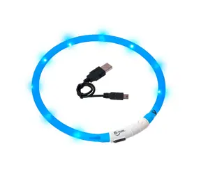 Karlie LED-Leuchthalsband blau - Umfang 20-75 cm