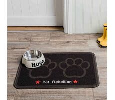 Pet Rebellion Dinner Mate Jet Black schwarz 40x60cm / Teppich unter dem Napf