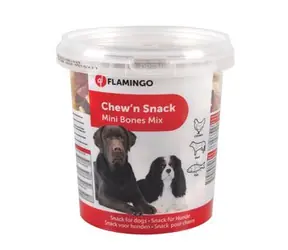 Flamingo Treats Mini-Mix in Knochenform für Hunde, 500 g