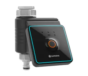 Gardena 01889-20 Bluetooth-Bewässerungssteuerung / 9V / Reichweite 10 m / 3 Zyklen pro Tag