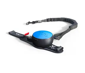 Lishinu3 Bungee-Leine blau - Größe M (8-12 kg) / Freihändig aufrollbare Leine mit Seil