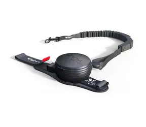 Lishinu3 3in1 Leine schwarz - Größe XS (2-4 kg) / Freihändig aufrollbare Leine mit Seil