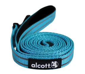 Alcott Reflektierende Leine für Hunde blau - Größe L