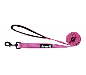 Alcott Reflektierende Leine für Hunde rosa - Größe M
