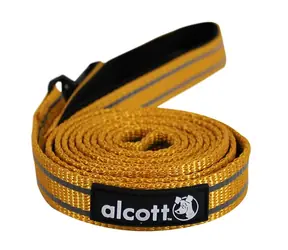 Alcott Reflektierende Leine für Hunde orange - Größe M