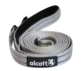 Alcott Reflektierende Hundeleine grau - Größe S