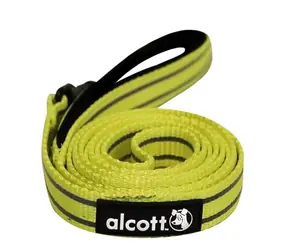 Alcott reflektierende Leine für Hunde gelb - Größe S