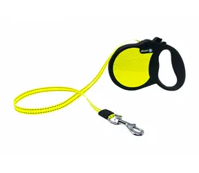 Alcott Visibility Leash neongelb-schwarz - Größe M