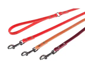 Karlie braune Lederleine - Größe 100 cm x 18 mm