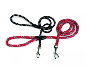 Beeztees Leine Nylon schwarz 100x1,3cm