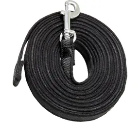 Flamingo -Leine für Hunde, Nylon, schwarz, 5 m