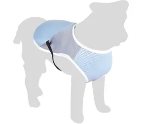Flamingo Kühlweste für Hunde blaugrau XL 45cm