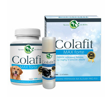 Colafit Geschenkpaket - klein / 1x Colafit Max forte 100 Flaschen + 1x Pfotenschutzbalsam Colafit 7