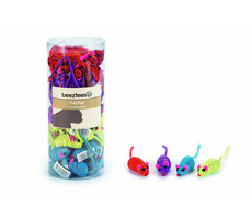 Beeztees Glammy Spielzeugmaus mit Goldfaden 5 cm
