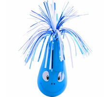 Flamingo Crazy Frog blau Interaktives Schaukelspielzeug für Katzen, 6,5 x 20 cm