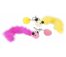 Flamingo Katzenspielzeug Maus mit Ballon 60cm