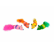 Karlie Spielzeugmaus mit Federn und Glocke 12x3cm