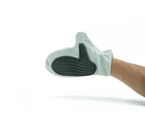 Beeztees Fellpflegehandschuhe für Katzen grau 25x18cm